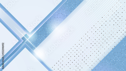 Abstract luxury blight blue and white background