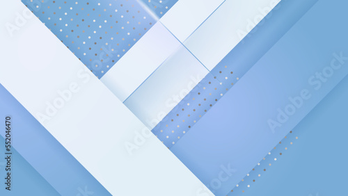 Abstract luxury blight blue and white background
