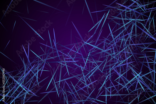 Digital geometric blue lines streams visual technology concept. Abstract scientific background