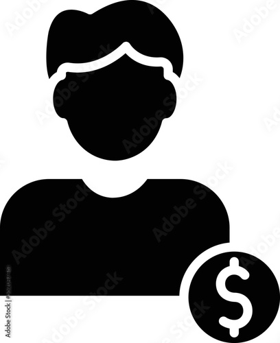 Contributor earning Vector Icon
