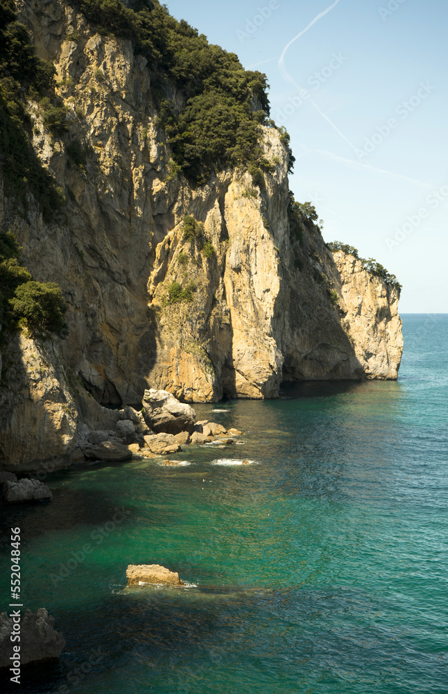 Cliffs in Cantabric Sea, Cantabria, Spain