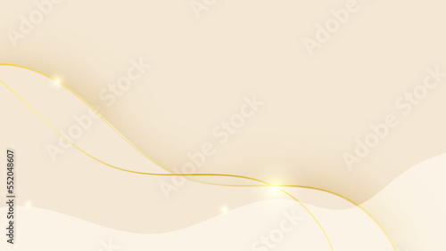 Luxury gold background with beige and white gradient color