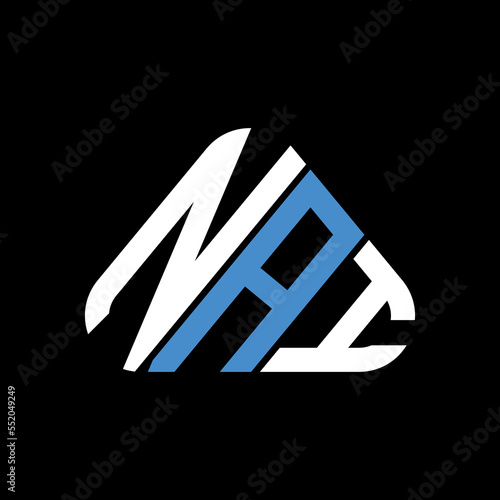 NAI letter logo creative design with vector graphic, NAI simple and modern logo.