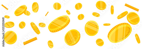 Vector image of coins. A design element for a website, applications, social networks. The concept of investments, business, profit and income.
