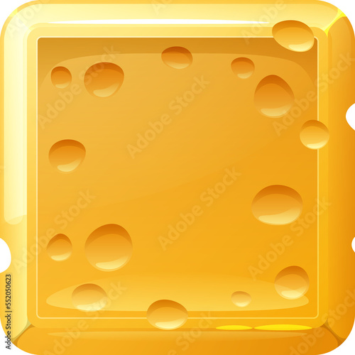 Cheese Square Button