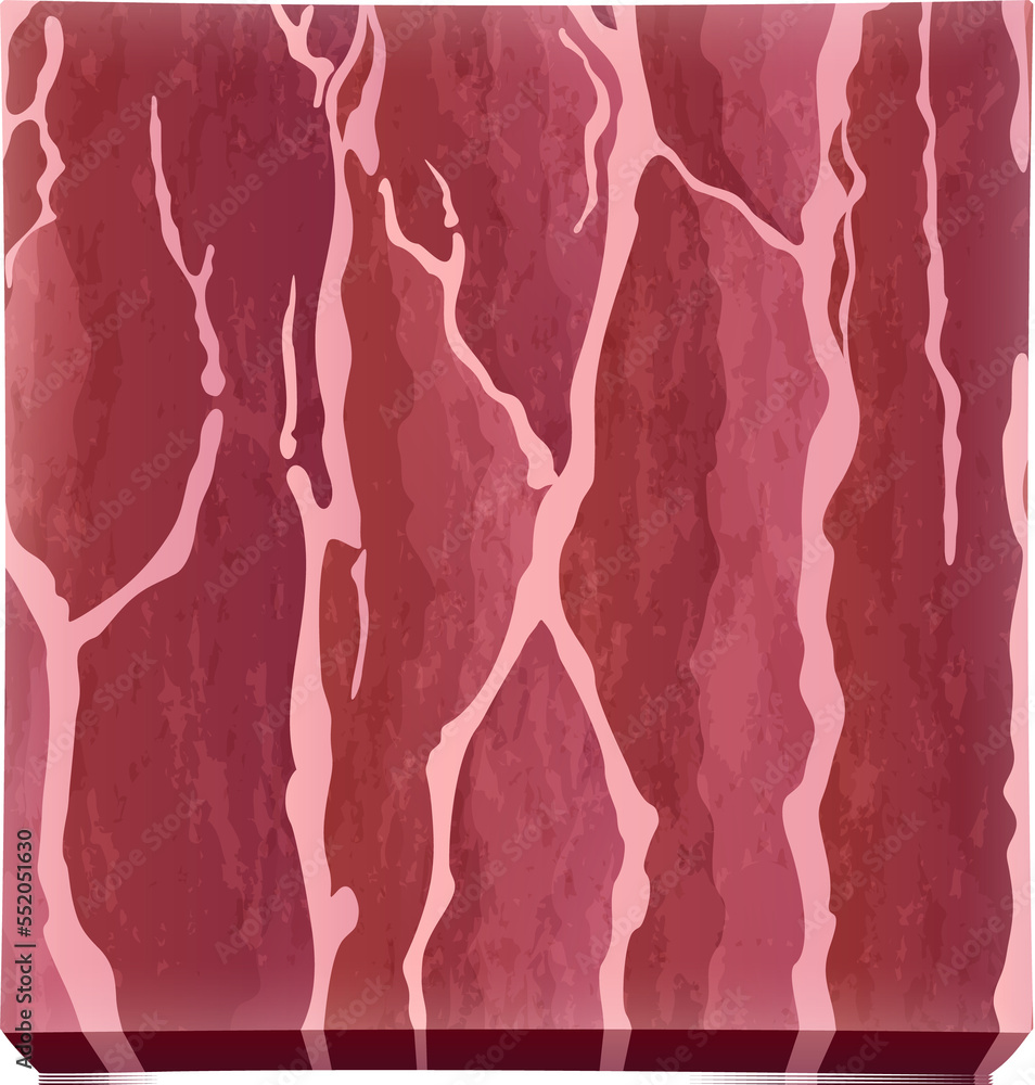 Meat square button Meat square button