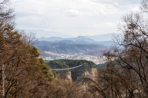 wonju suspension bridge view photo