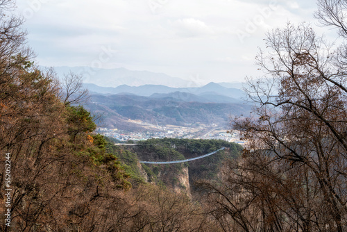 wonju suspension bridge view photo