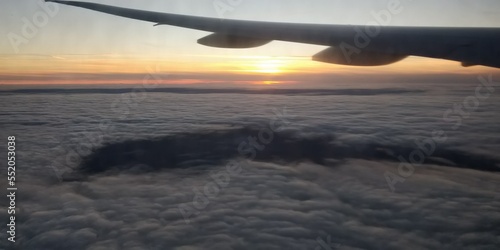 Sunset over 30000 feet
