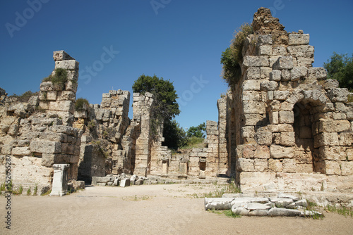 Bath in Perge Ancient City in Antalya, Turkiye