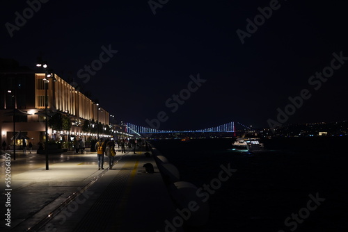 Fototapeta Naklejka Na Ścianę i Meble -  Bosphor at the night in Istanbul
