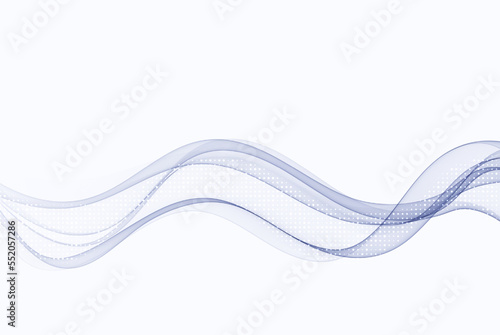 Abstract blue waves background. Vector illustration. © lesikvit