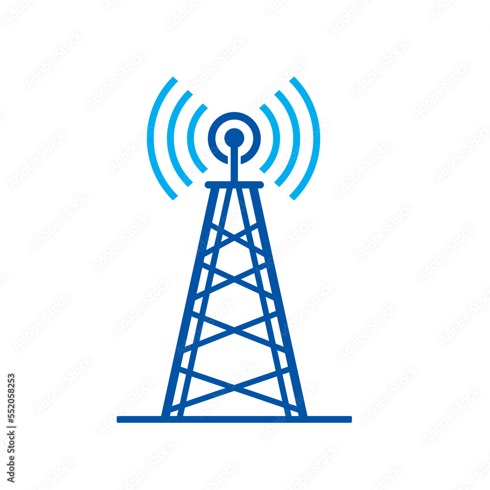 Tower cellular communication logo design template vector illustration Tower cellular communication logo design template vector illustration