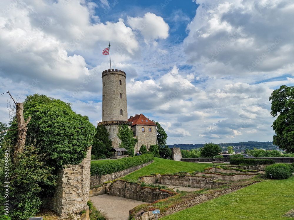 Sparrenburg Bielefeld in sunny weather and beautiful skies Sparrenburg Bielefeld in sunny weather and beautiful skies