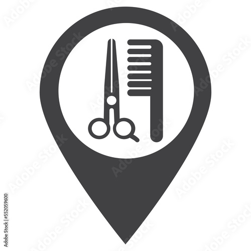 pin point icon. black map location symbol flat style isolated on white background. vector illustration
