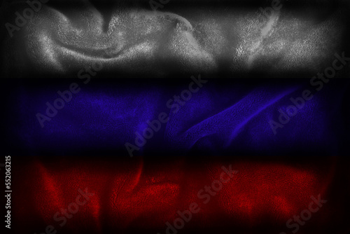 Russian flag illustration (representing the colors of Russia - white, blue, red) photo