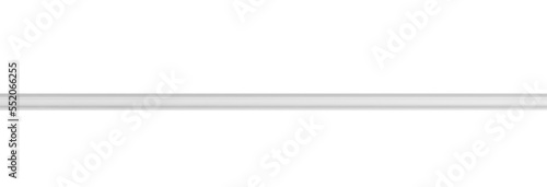 Foto Long white baseboard or plinth isolated on transparent background, PNG