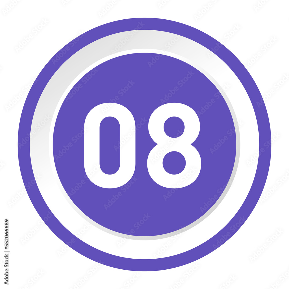 Number bullet points set 1 to 10 isolated on transparent background. Number bullet points set 1 to 10 isolated on transparent background.