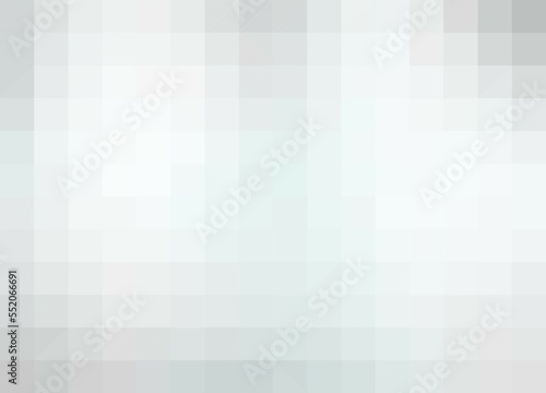 abstract geometric background wall with small, light and white color mosaic tiles