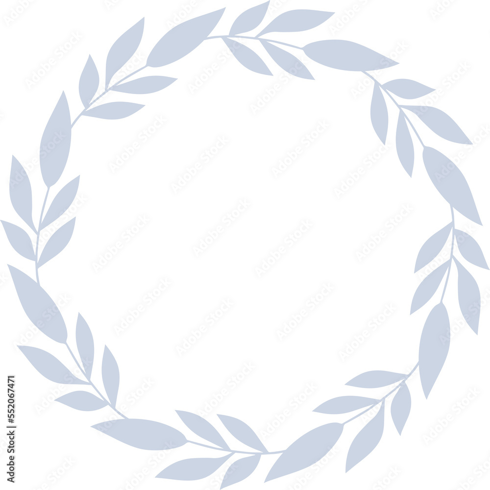Floral rounded frame Floral rounded frame