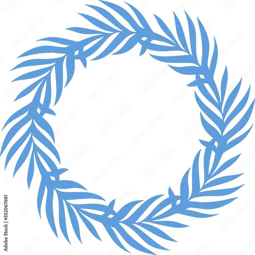 Floral rounded frame Floral rounded frame