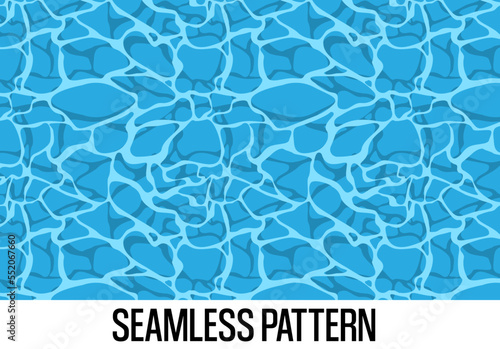 seamless pattern of water surface, clean water surface