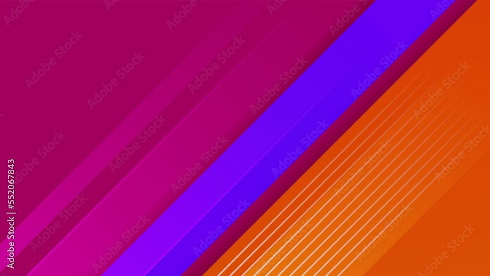 Abstract magenta blue and orange gradient background with technology and speed motion concept Abstract magenta blue and orange gradient background with technology and speed motion concept