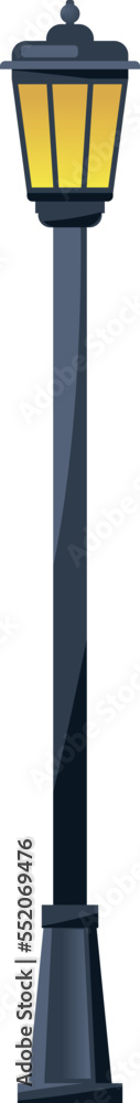 City lamp post. Electric cartoon street light City lamp post. Electric cartoon street light