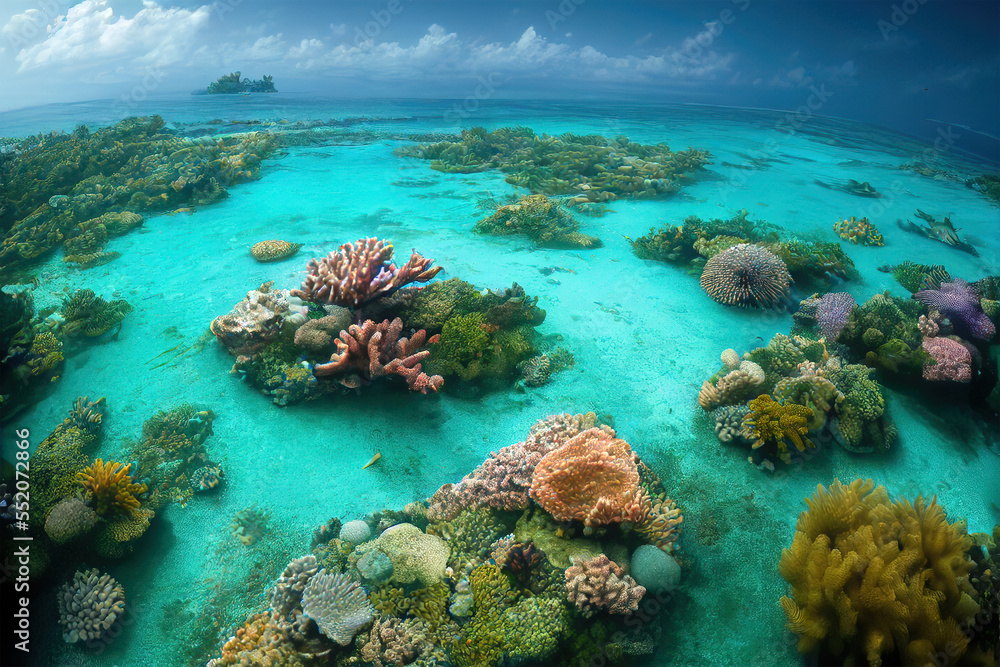 Obraz premium coral reef in sea