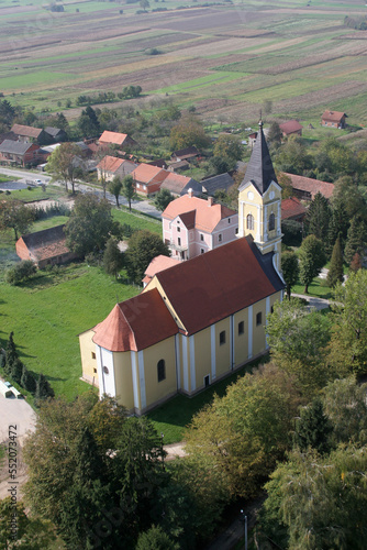 The parish church of Wounded Jesus in Gradec, Croatia