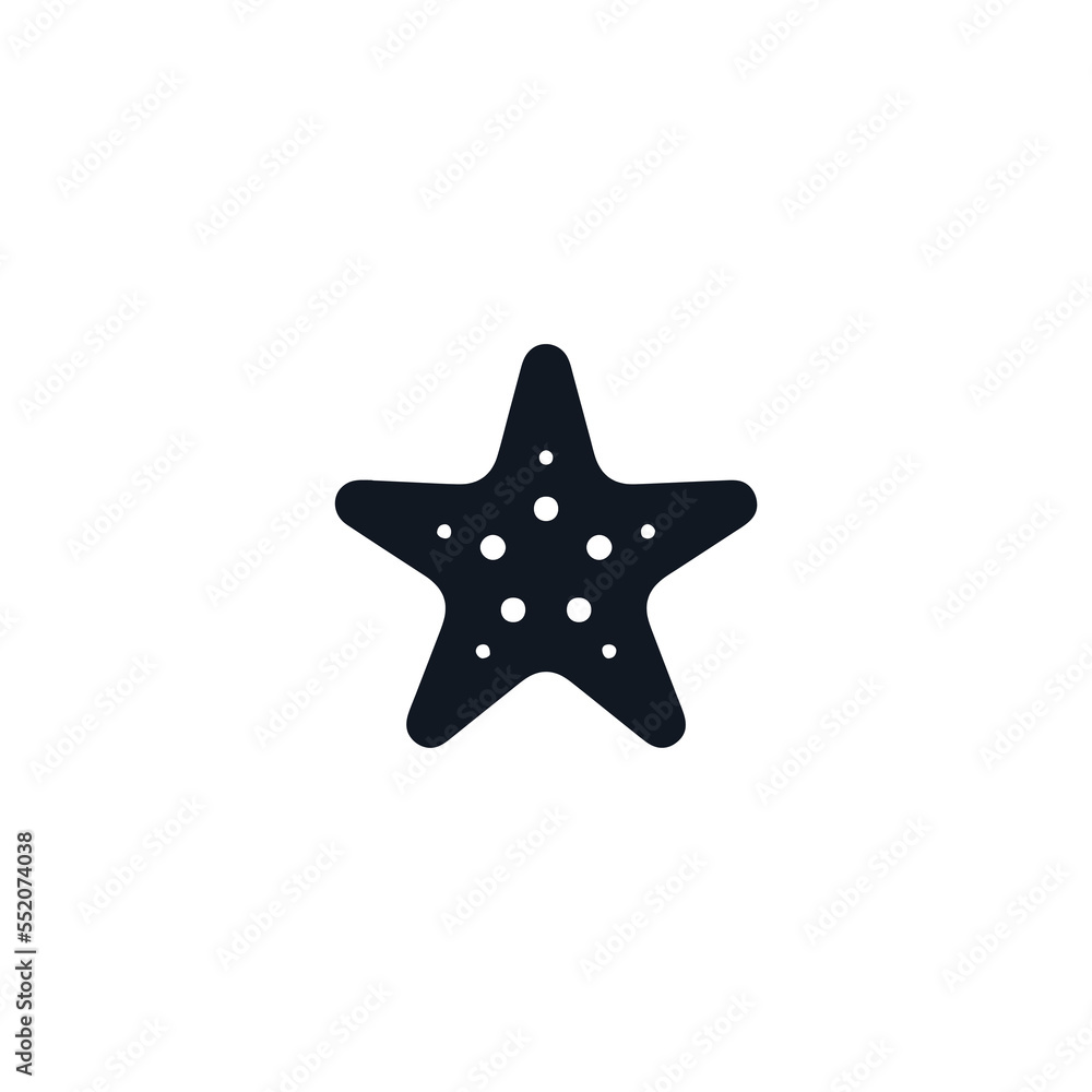 Caribbean Starfish logo icon vector design template Caribbean Starfish logo icon vector design template