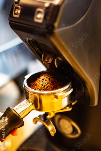 Freshly grinned coffee