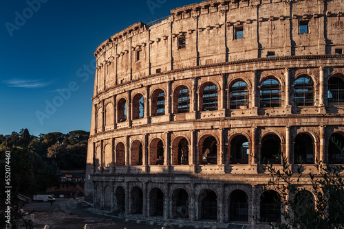 Rome  Italy- November 2022  The beautiful architecture of the Colosseum roman arena