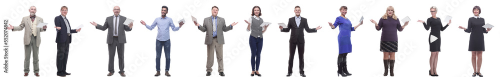 group of people holding tablet with outstretched hand group of people holding tablet with outstretched hand