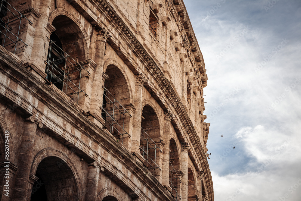 Rome, Italy- November 2022: The beautiful architecture of