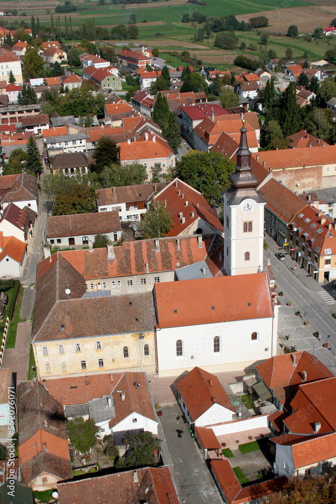 The parish church of St. Anne in Krizevci, Croatia