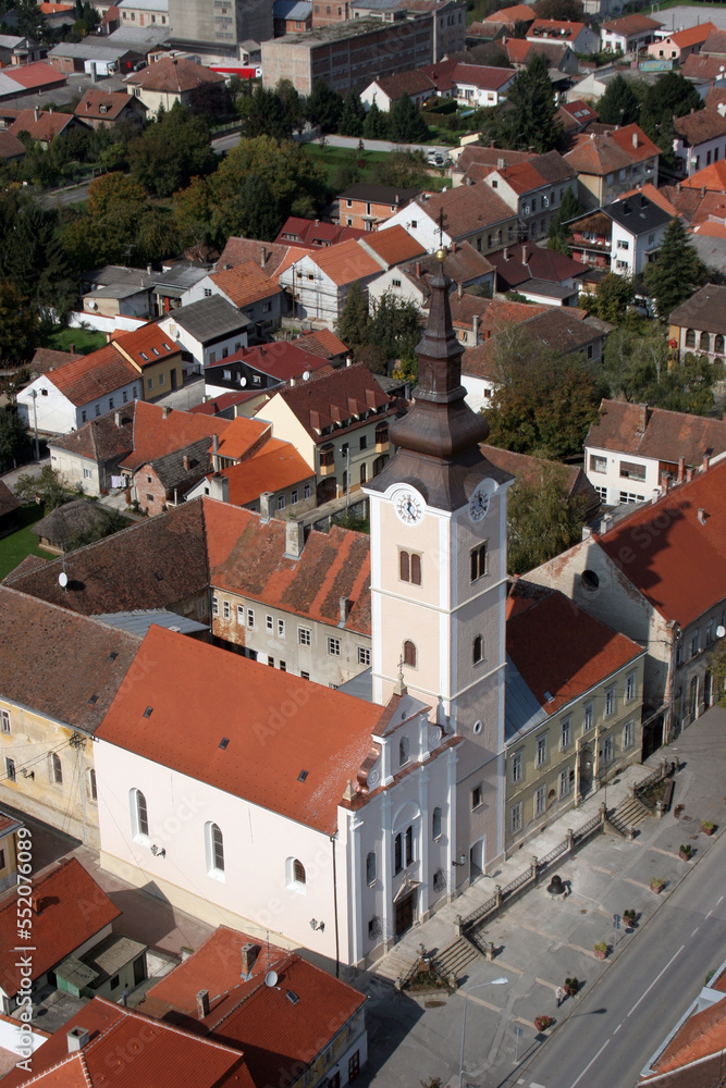 The parish church of St. Anne in Krizevci, Croatia