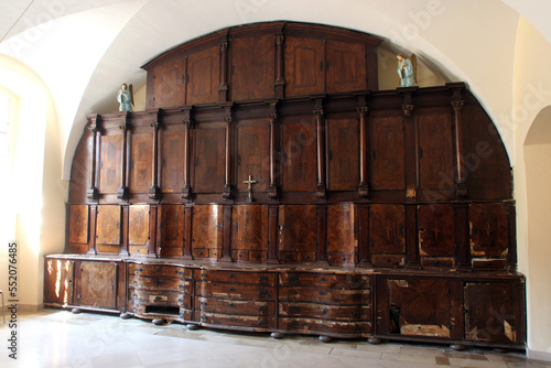 Cabinet in the sacristy of the parish church of St. Anne in Krizevci, Croatia
