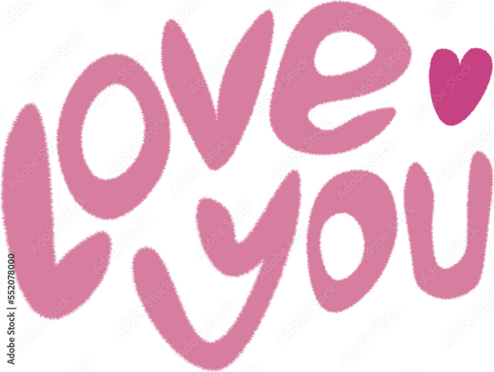Love you postcard. Phrase for Valentine's day. Vector illustration. Modern brush calligraphy. Isolated on white background. Love you postcard. Phrase for Valentine's day. Vector illustration. Modern brush calligraphy. Isolated on white background.