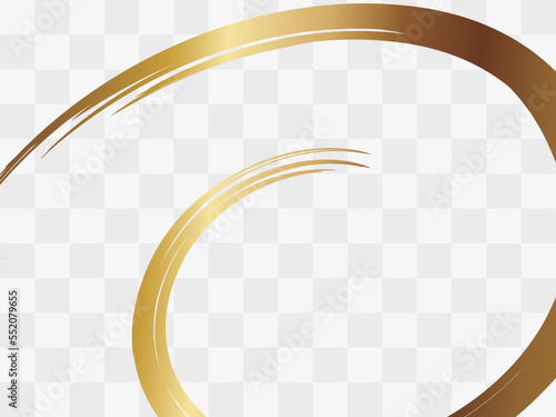 筆書きの渦と市松模様の背景　横位置　ホワイト＆ゴールド