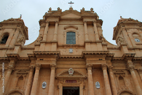 baroque cathedral in noto in sicily  italy 