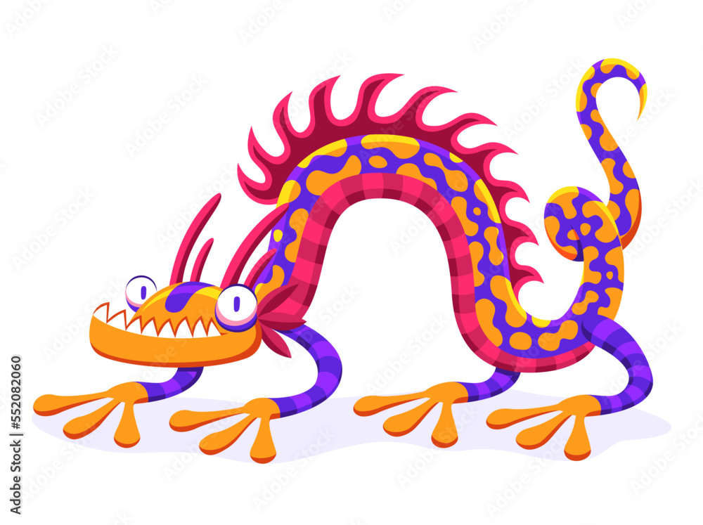 Obraz premium Vector Cute Colorful Cartoon Alebrije