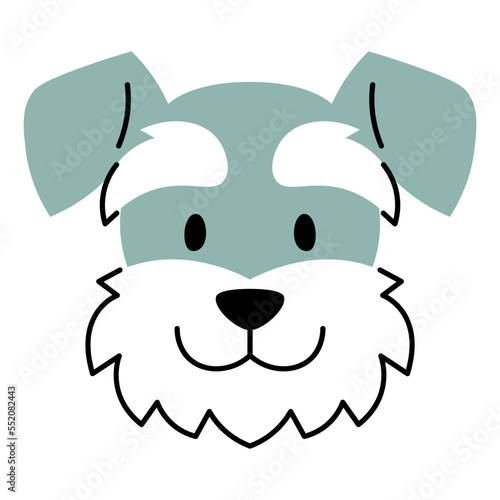 Vector Cute Dog Icon Illustration