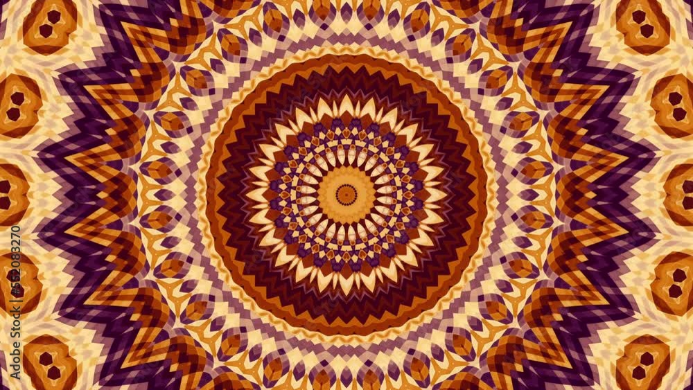 Abstract mandala loop 4k background. Retro Mandala symbol Abstract mandala loop 4k background. Retro Mandala symbol