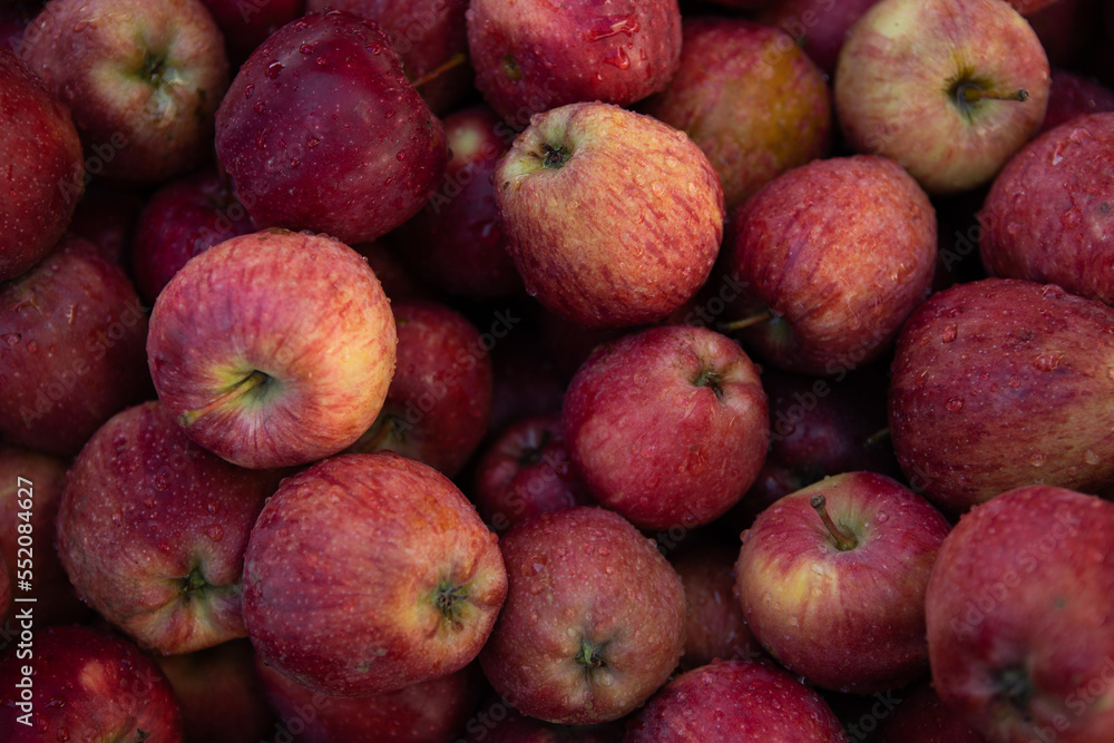 fresh apple in market closeup background fresh apple in market closeup background