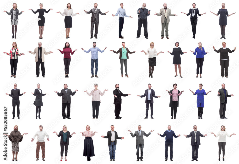 group of successful business people isolated on white group of successful business people isolated on white