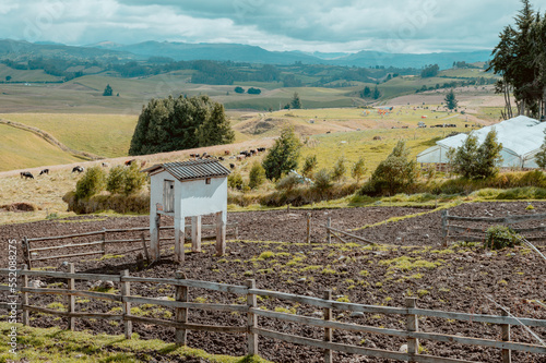 A farm in the Ecuadorian Andes