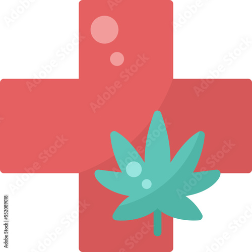 Cannabis Medical drug marijuana tobacco cannabinoids herb herbal  flat icon