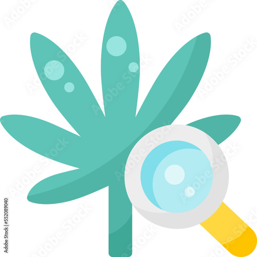 Cannabis Research drug marijuana tobacco cannabinoids herb herbal  flat icon