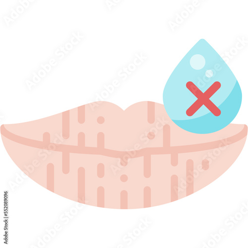 Dry Mouth drug marijuana tobacco cannabinoids herb herbal  flat icon